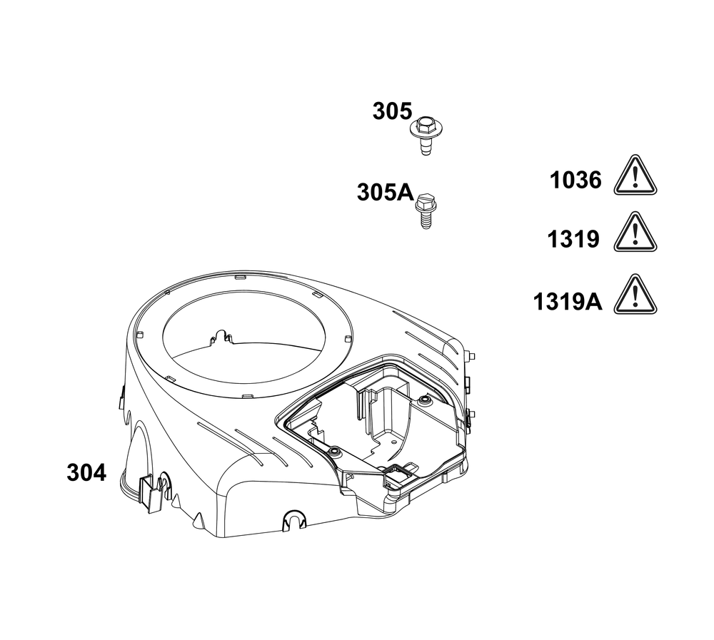 Blower Housing  Group Diagram and Parts List for 44N677-0053-B5 400000 - 699999 Briggs and Stratton Engine